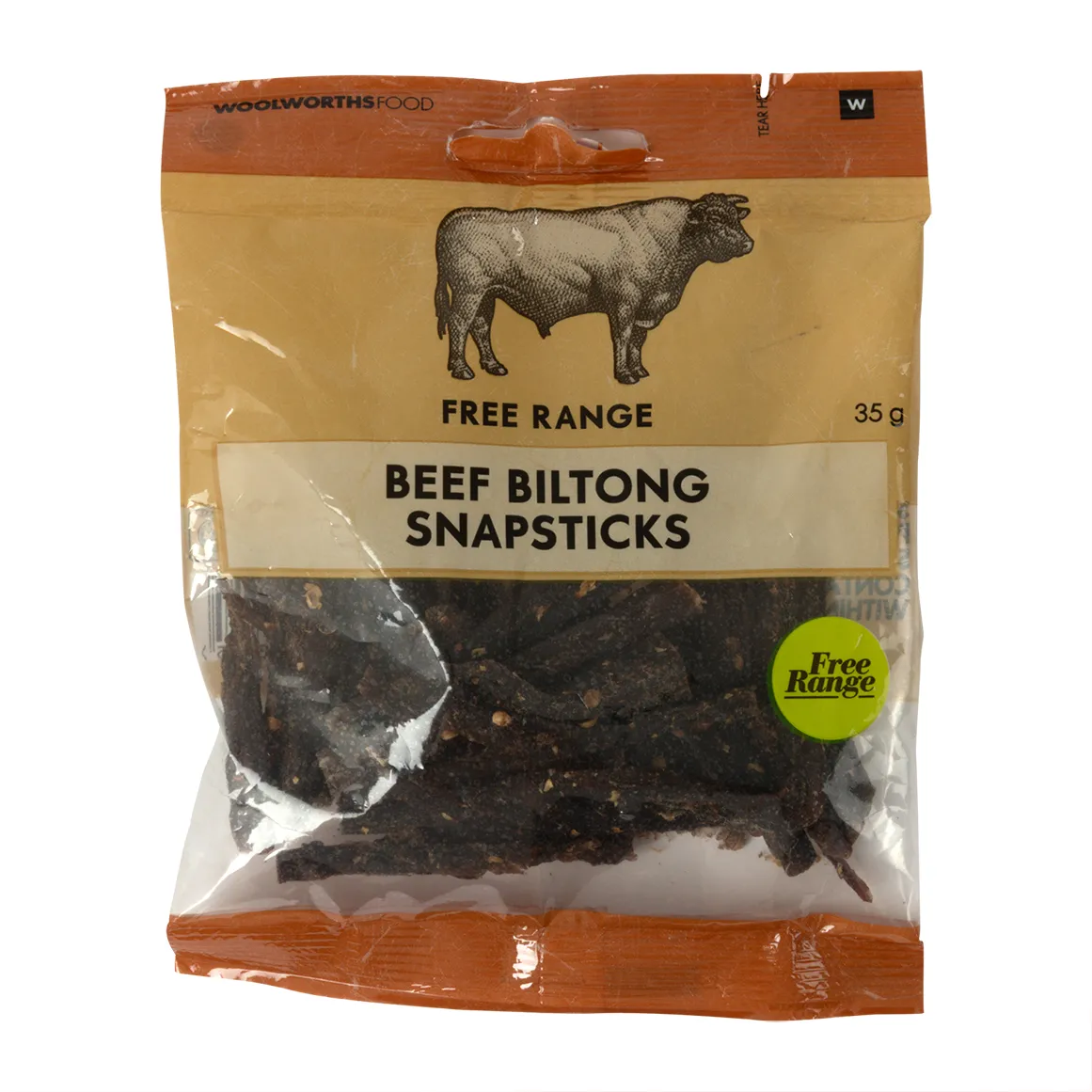 Free Range Beef Biltong Snapsticks 35 g