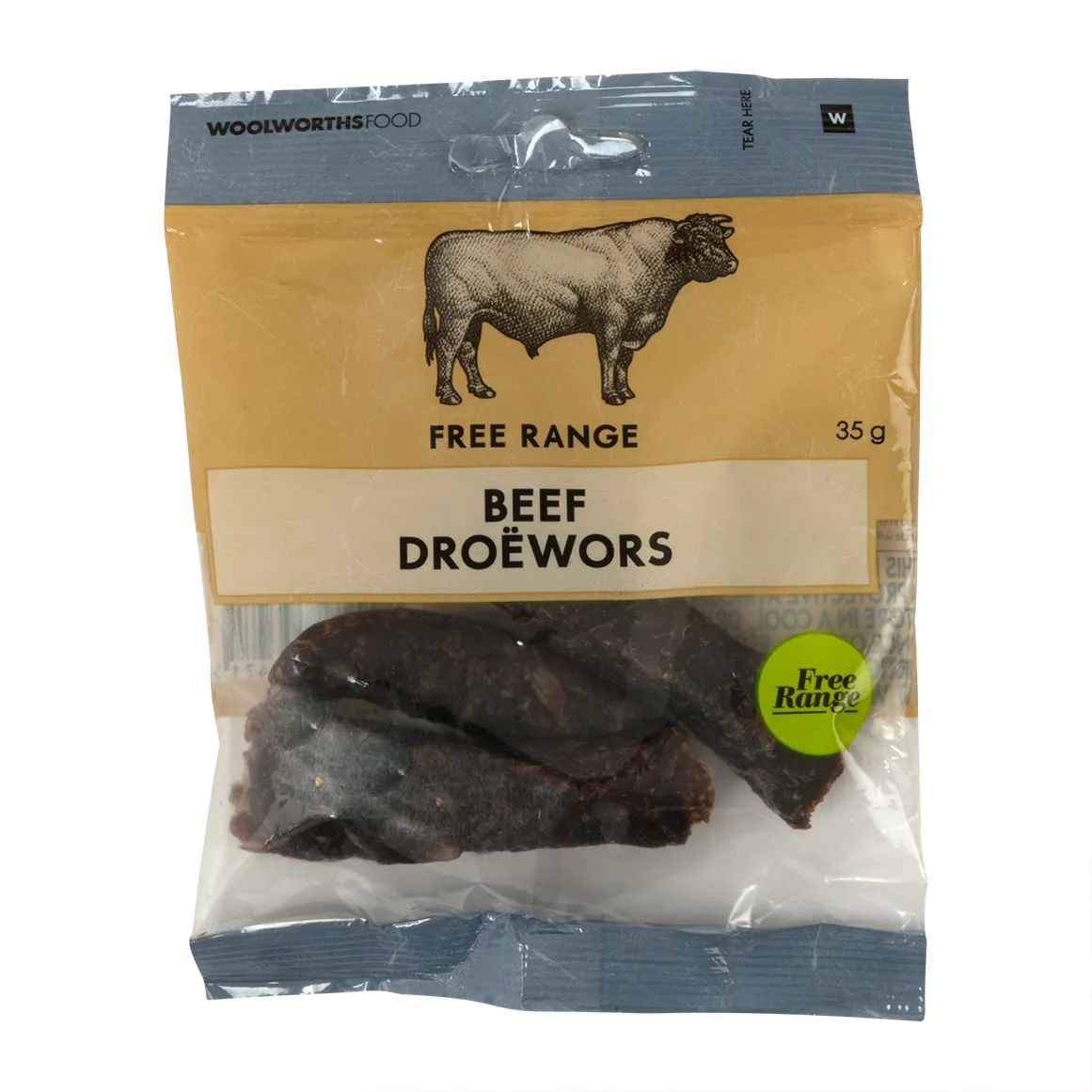 Free Range Beef Droëwors 35 g