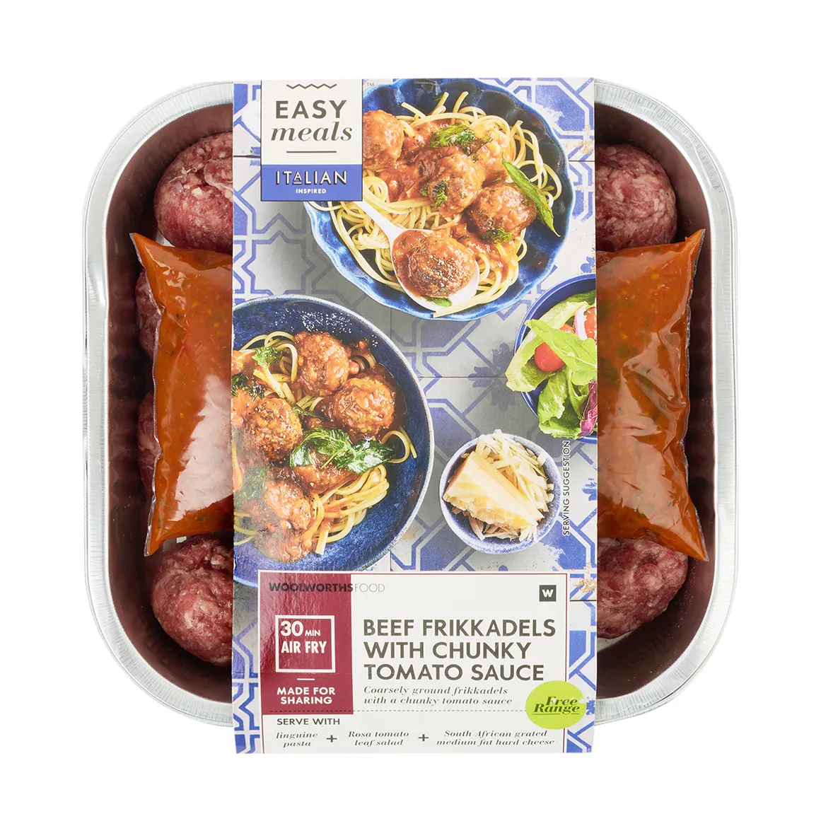 Free Range Beef Frikkadels with Chunky Tomato Sauce 880 g