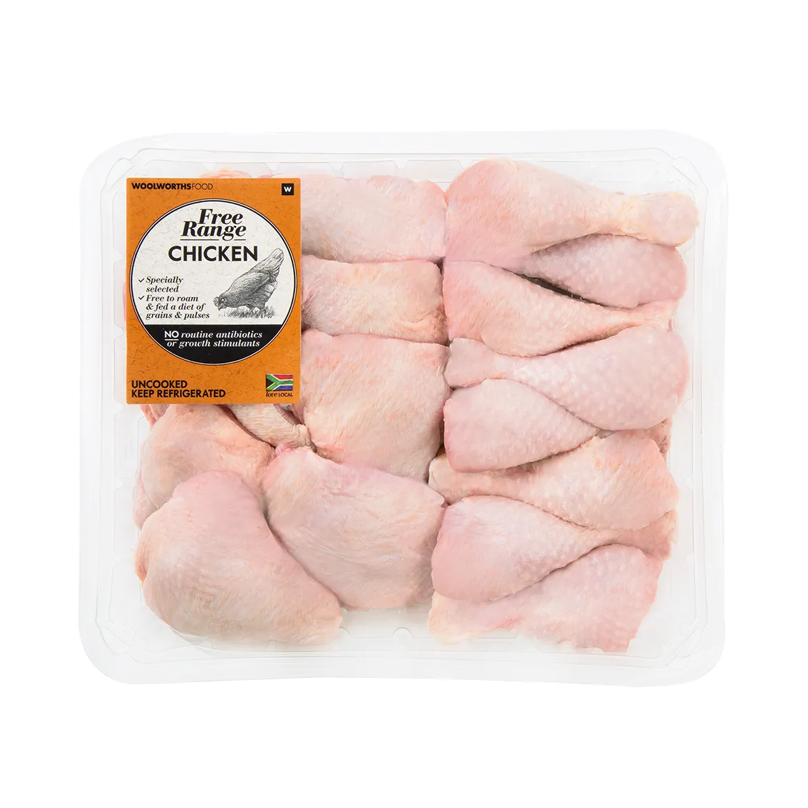 Free Range Chicken Drumsticks & Thighs Avg 1.9 kg