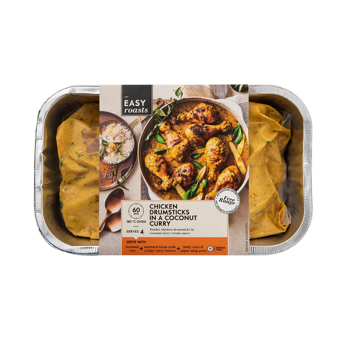 Free Range Chicken Drumsticks in a Coconut Curry 1.2 kg