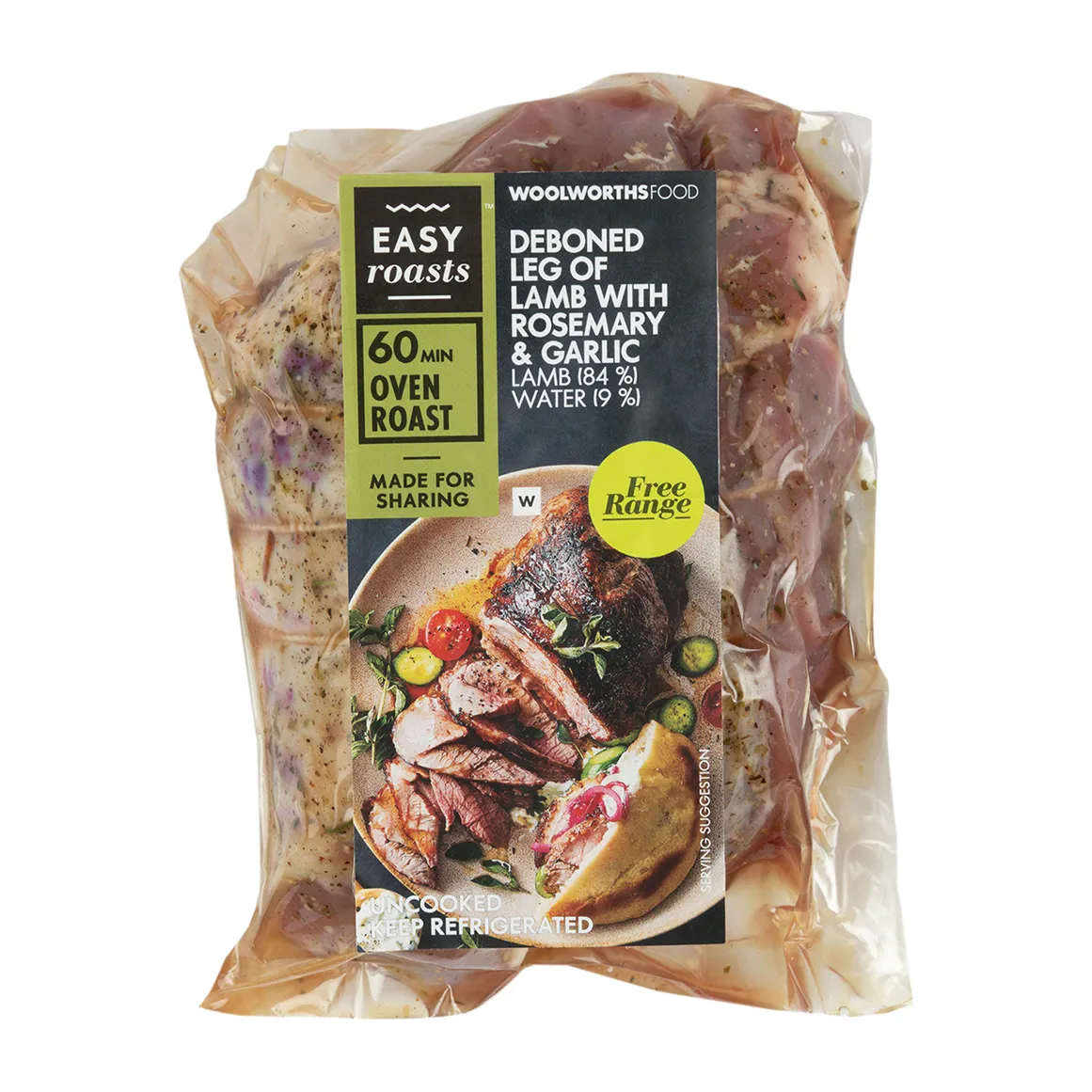 Free Range Deboned Leg of Lamb with Rosemary & Garlic Avg 1 kg