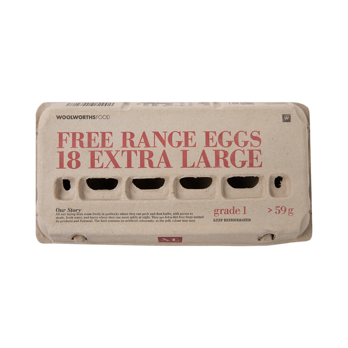 Free Range Extra Large Chilled Eggs 18 pk