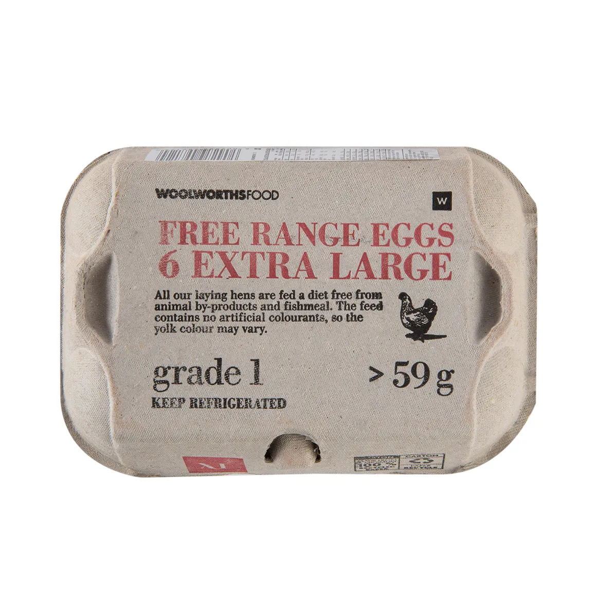 Free Range Extra Large Chilled Eggs 6 pk