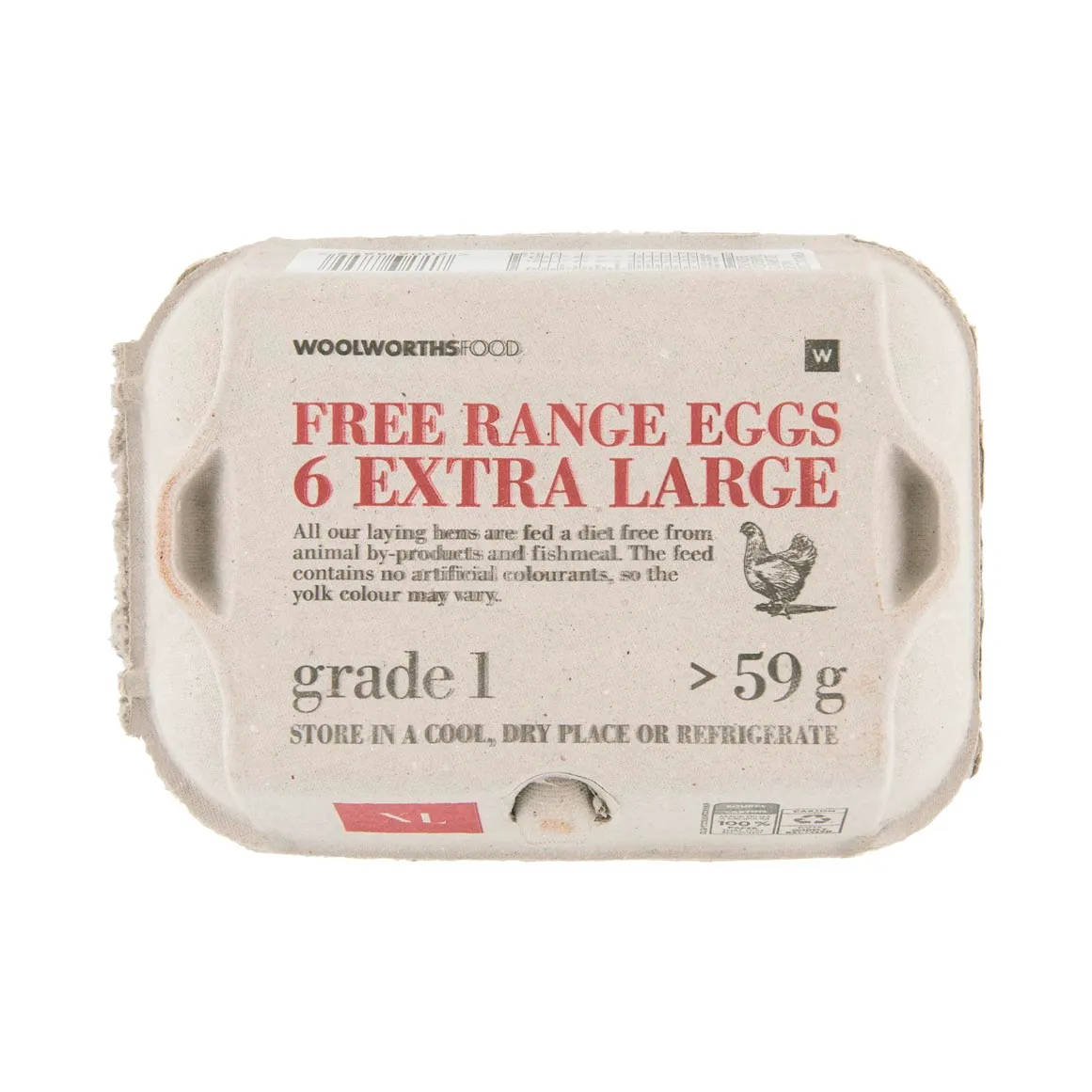 Free Range Extra Large Eggs 6 pk