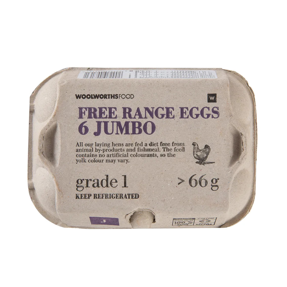 Free Range Jumbo Chilled Eggs 6 pk
