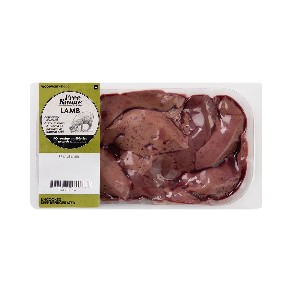 Free Range Lamb Liver Avg 500 g