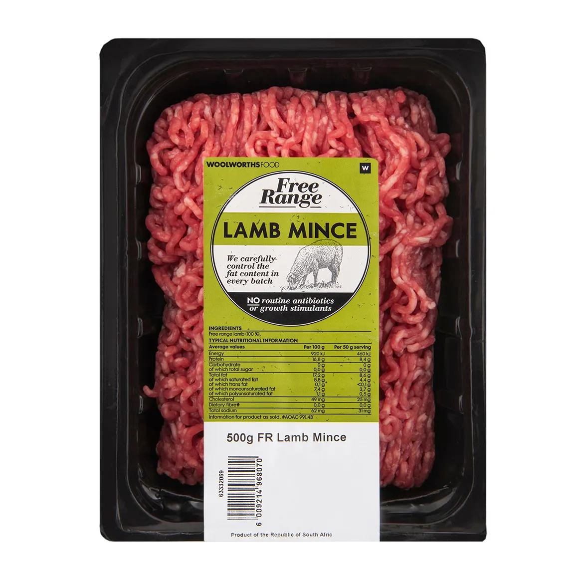 Free Range Lamb Mince 500 g