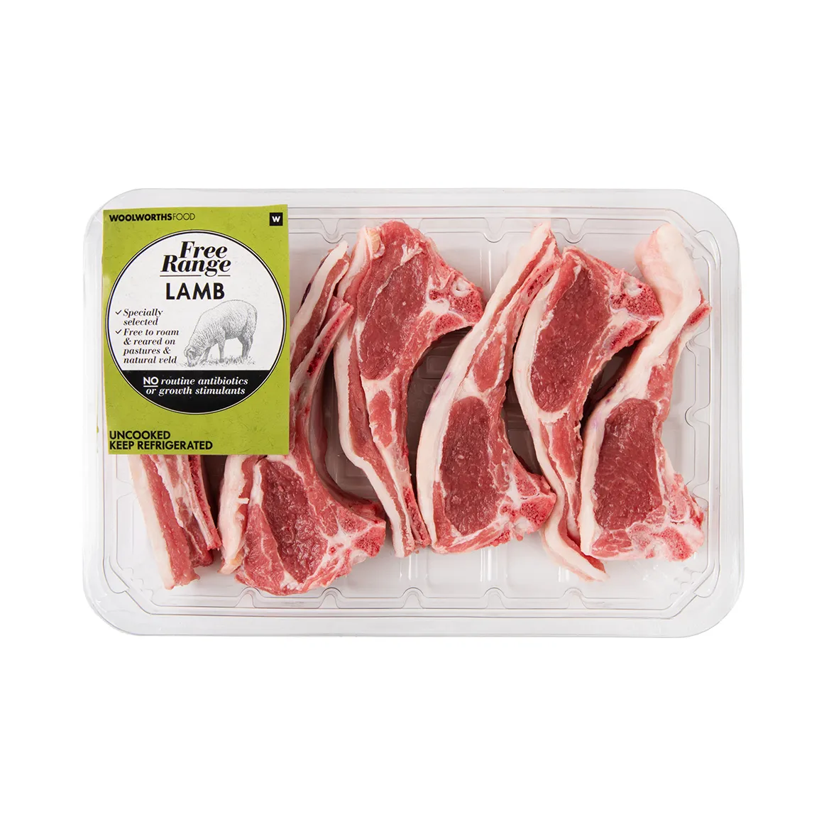 Free Range Lamb Rib Chops Avg 500 g