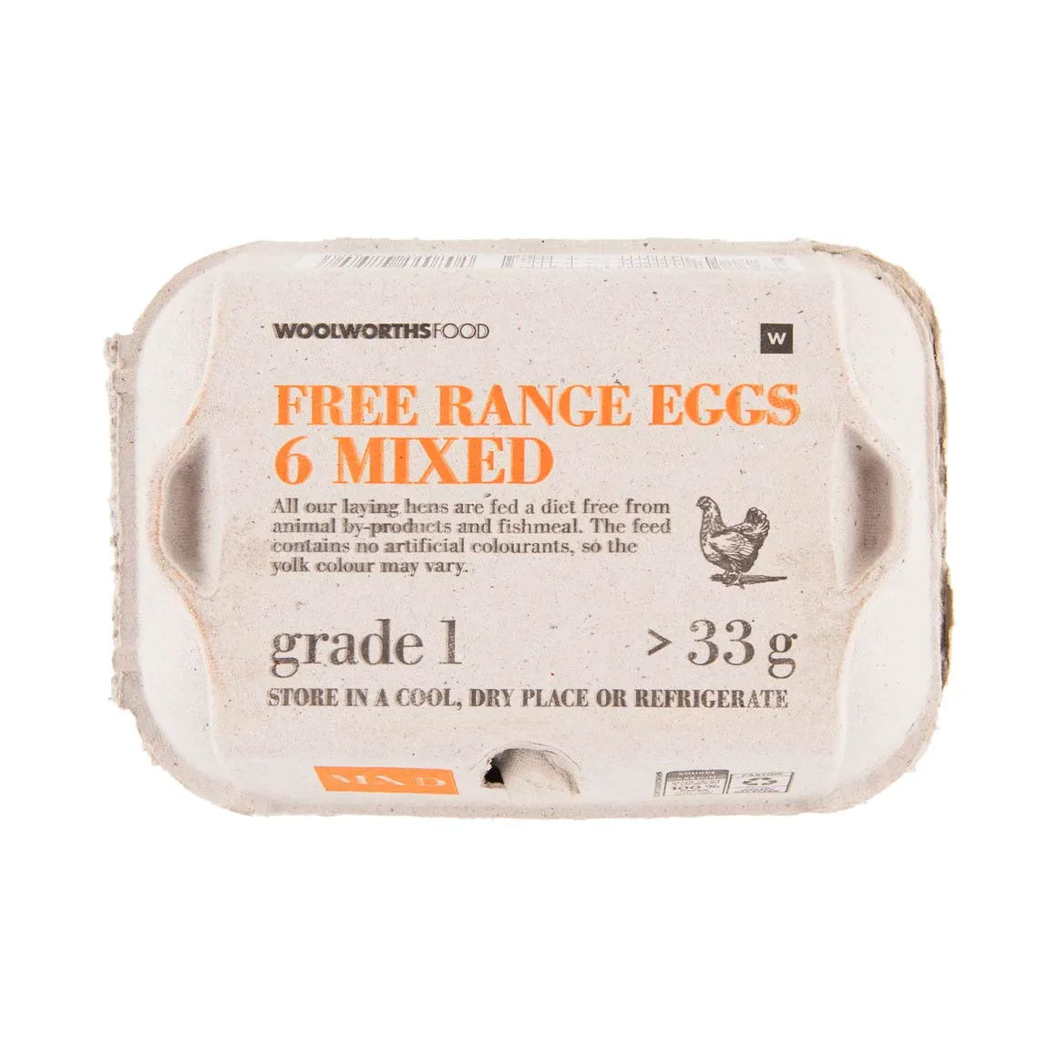 Free Range Mixed Size Eggs 6 pk