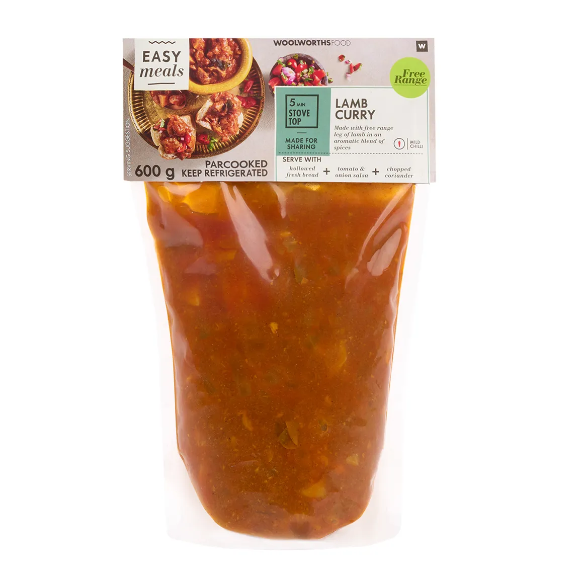 Free Range Parcooked Lamb Curry 600 g