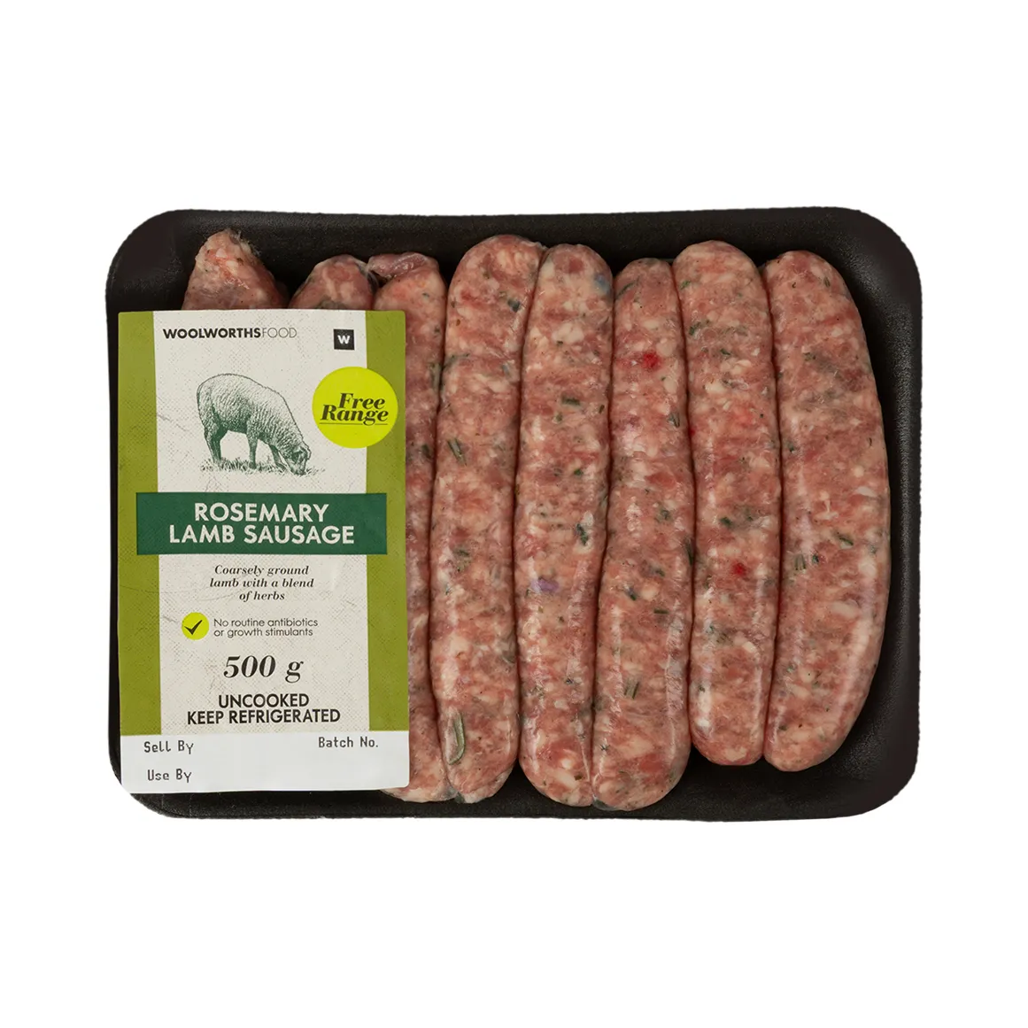 Free Range Rosemary Lamb Sausage 500 g