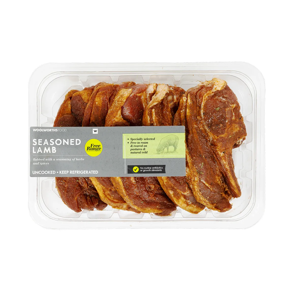 Free Range Seasoned Lamb Chops Avg 600 g