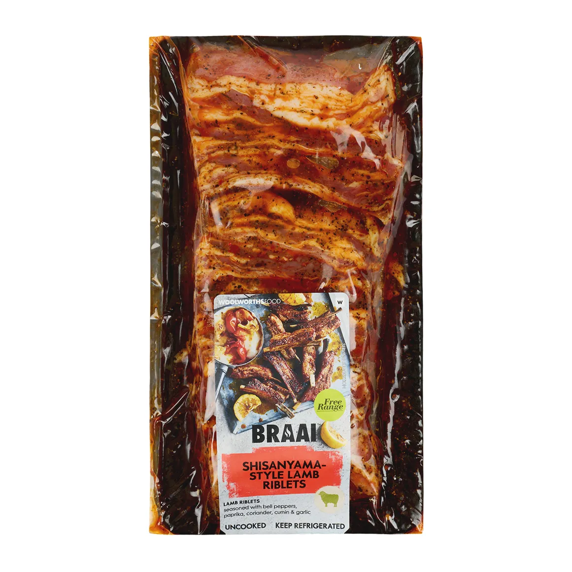 Free Range Shisanyama Style Lamb Riblets Avg 600 g