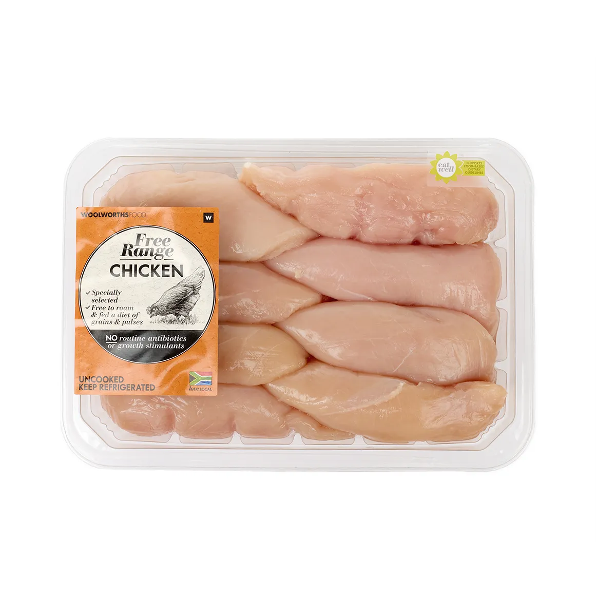 Free Range Skinless Chicken Breast 8 pk