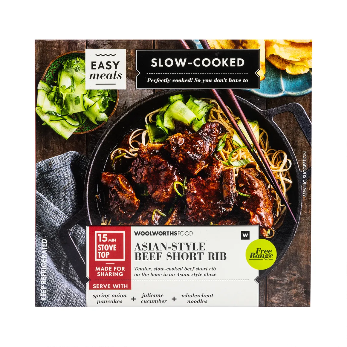 Free Range Slow Cooked Asian Style Beef Short Rib Avg 1 kg