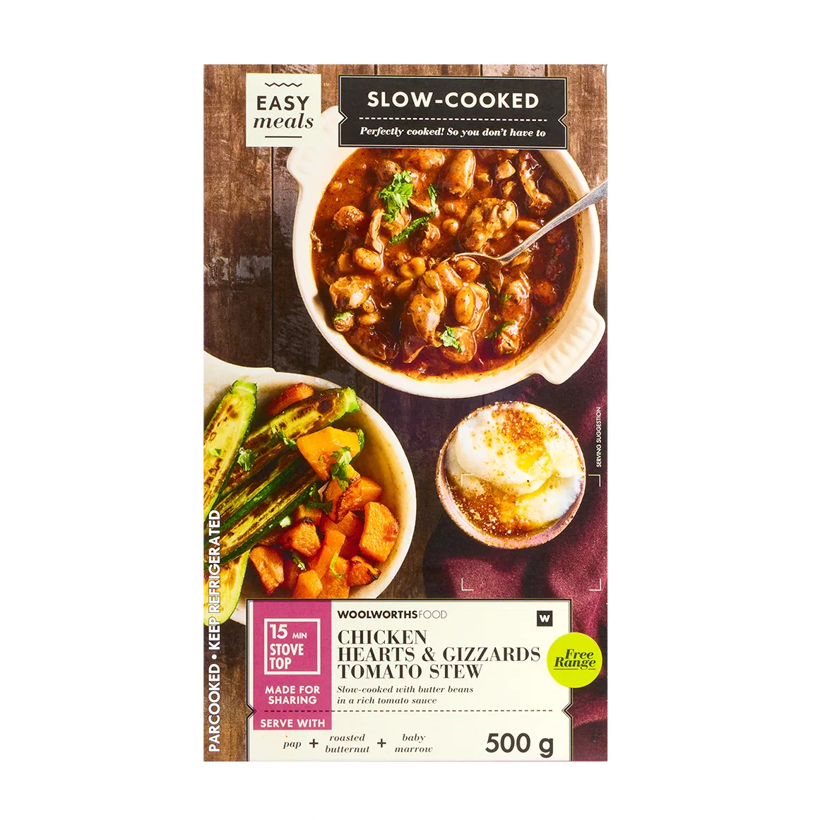 Free Range Slow Cooked Chicken Hearts & Gizzards Tomato Stew 500 g