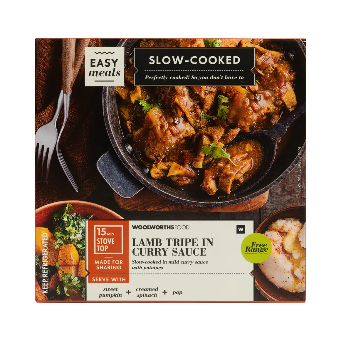 Free Range Slow Cooked Lamb Tripe in Curry Sauce Avg 1 kg