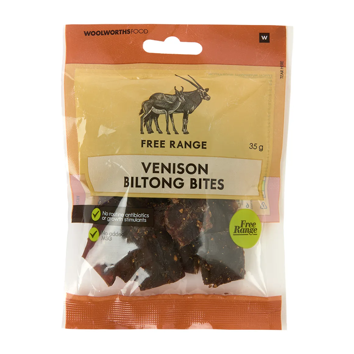 Free Range Venison Biltong Bites 35 g