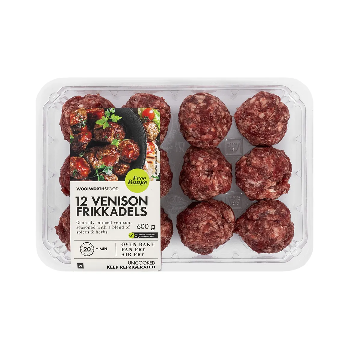 Free Range Venison Frikkadels 12 pk