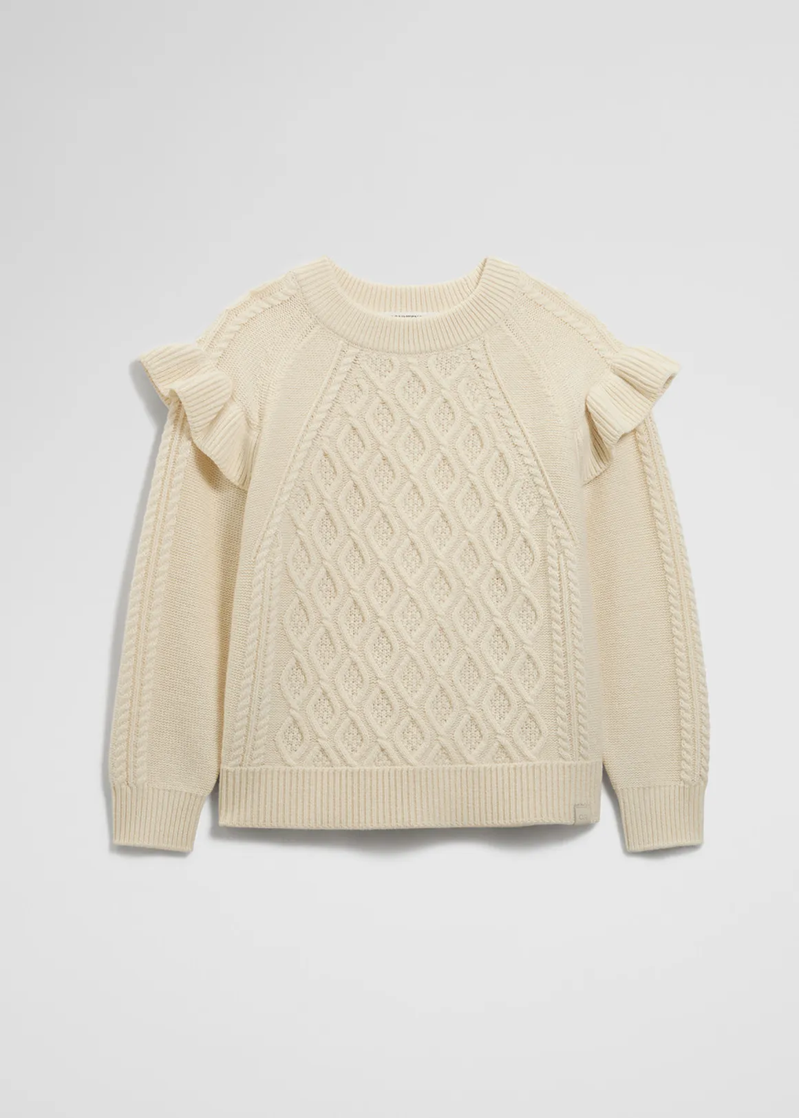 Frill Cable Knit - OYSTER