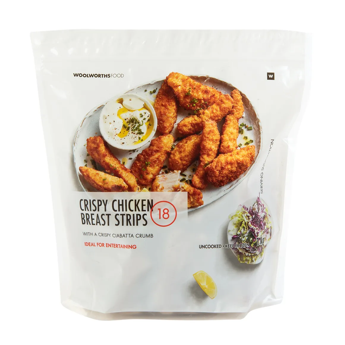 Frozen Crispy Chicken Breast Strips 1 kg