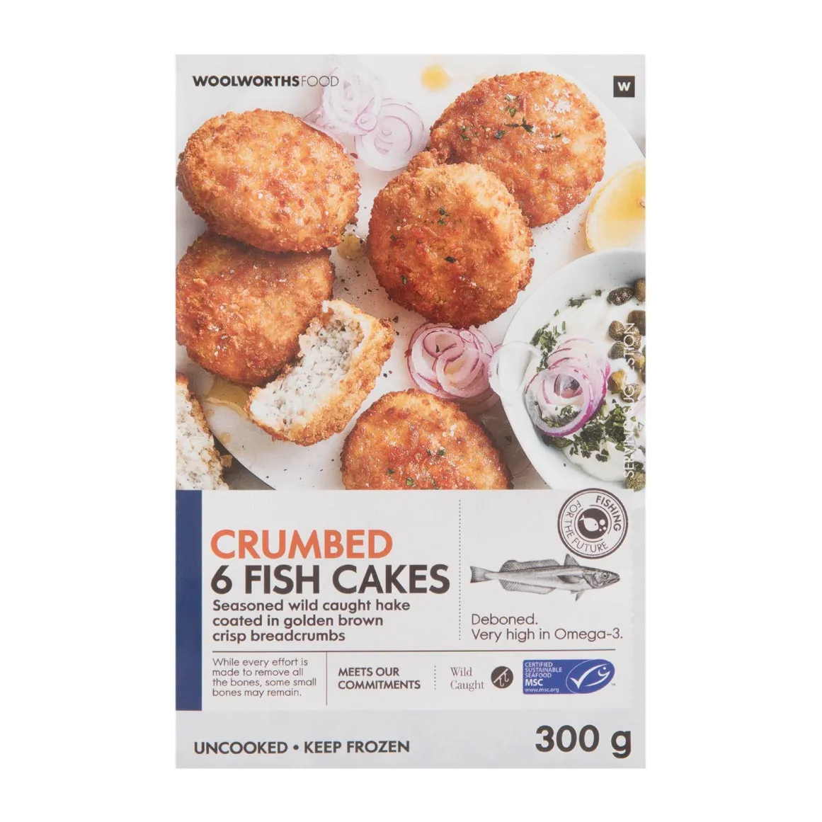 Frozen Crumbed Hake Fish Cakes 350 g