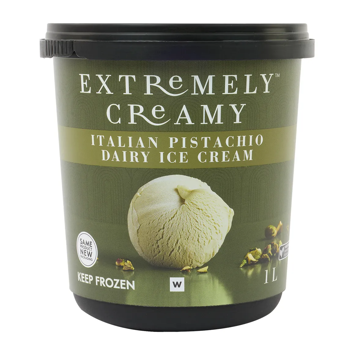 Frozen Extremely Creamy Italian Pistachio Dairy Ice Cream 1 L