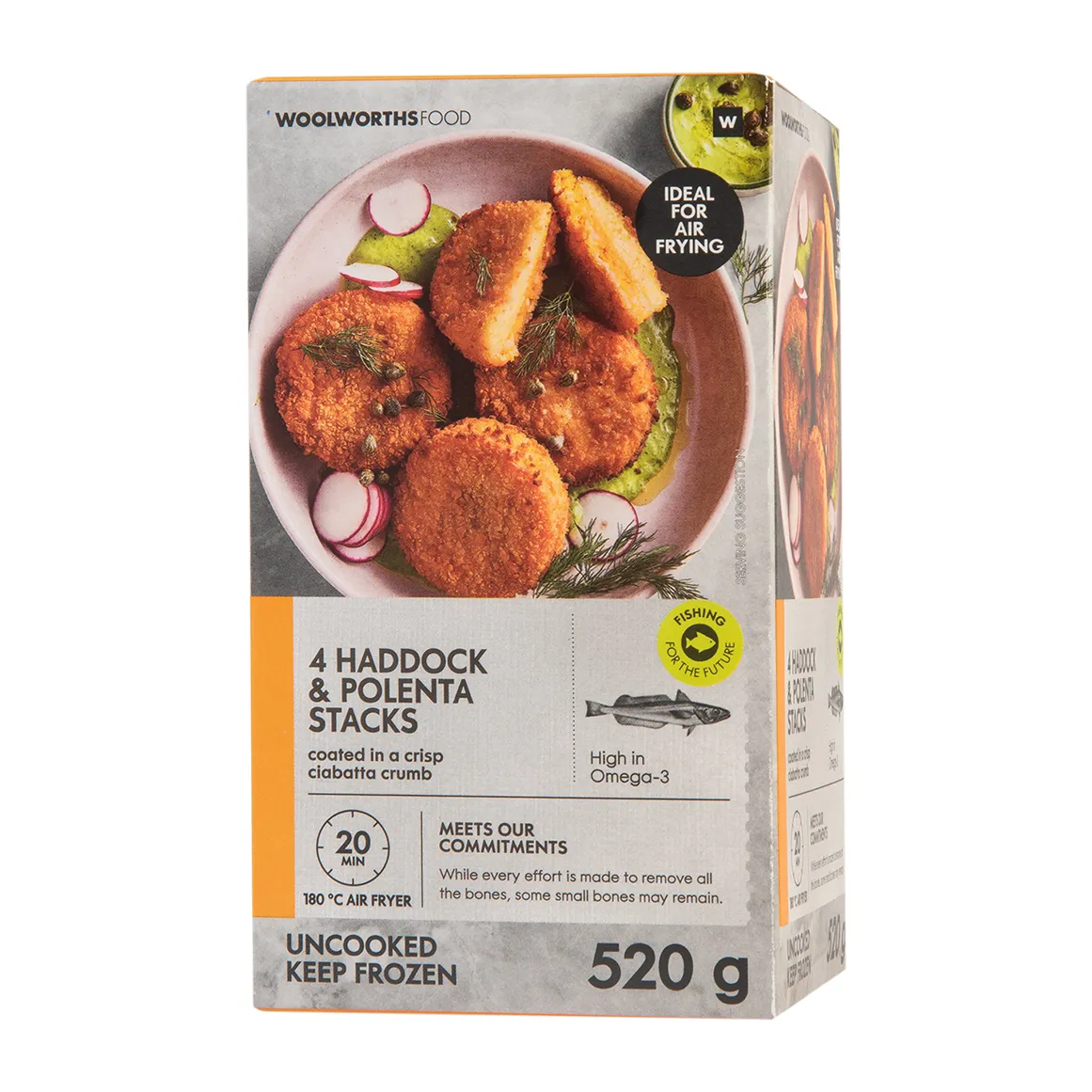 Frozen Haddock & Polenta Stacks 4 pk