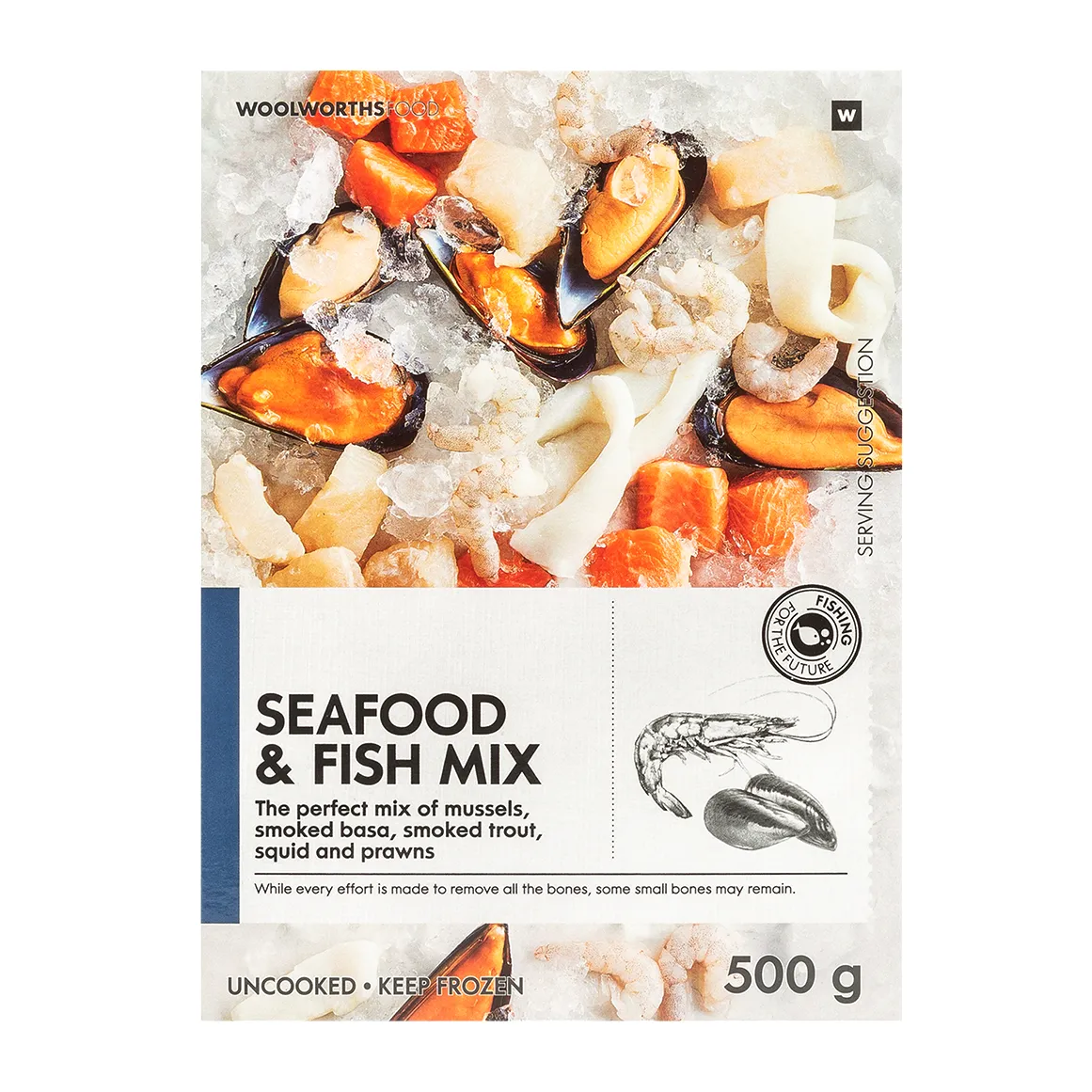Frozen Seafood & Fish Mix 500 g