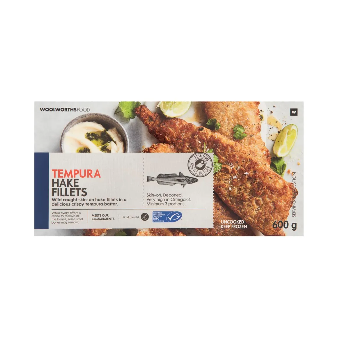 Frozen Tempura Hake Fillets 600 g