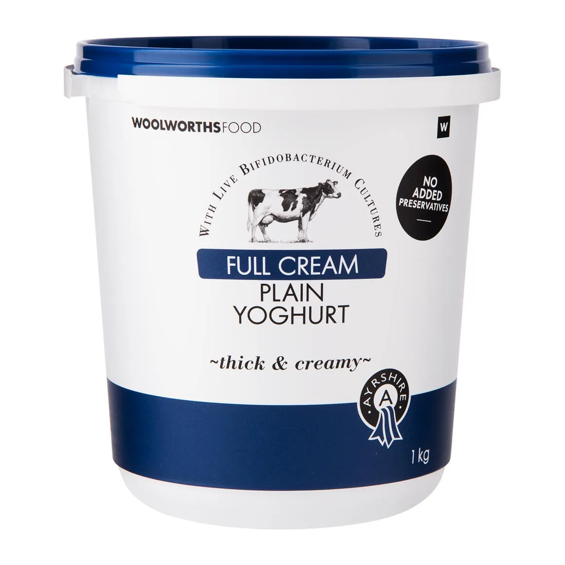 Full Cream Ayrshire Plain Yoghurt 1 kg