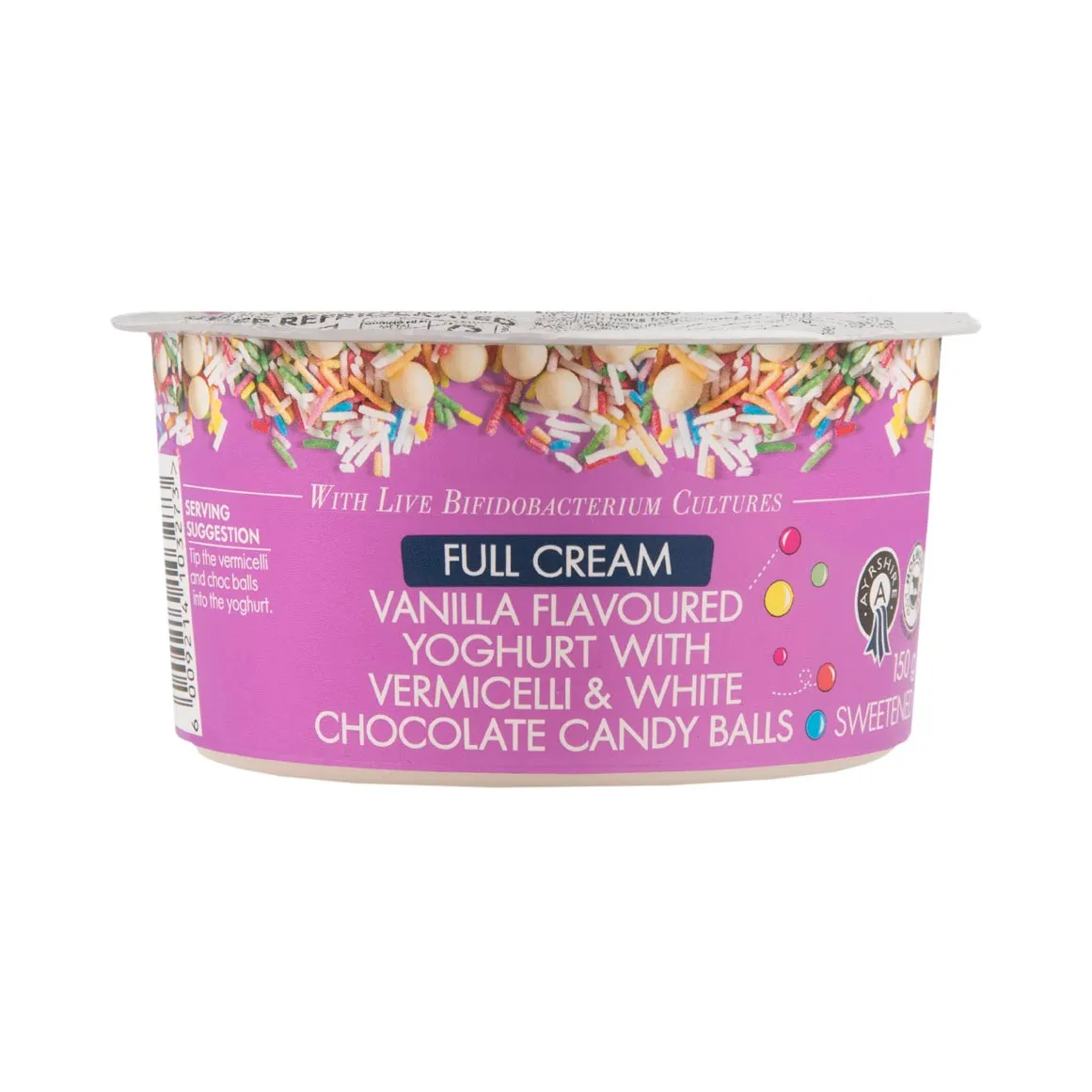 Full Cream Ayrshire Vanilla Yoghurt with Toppings 150 g