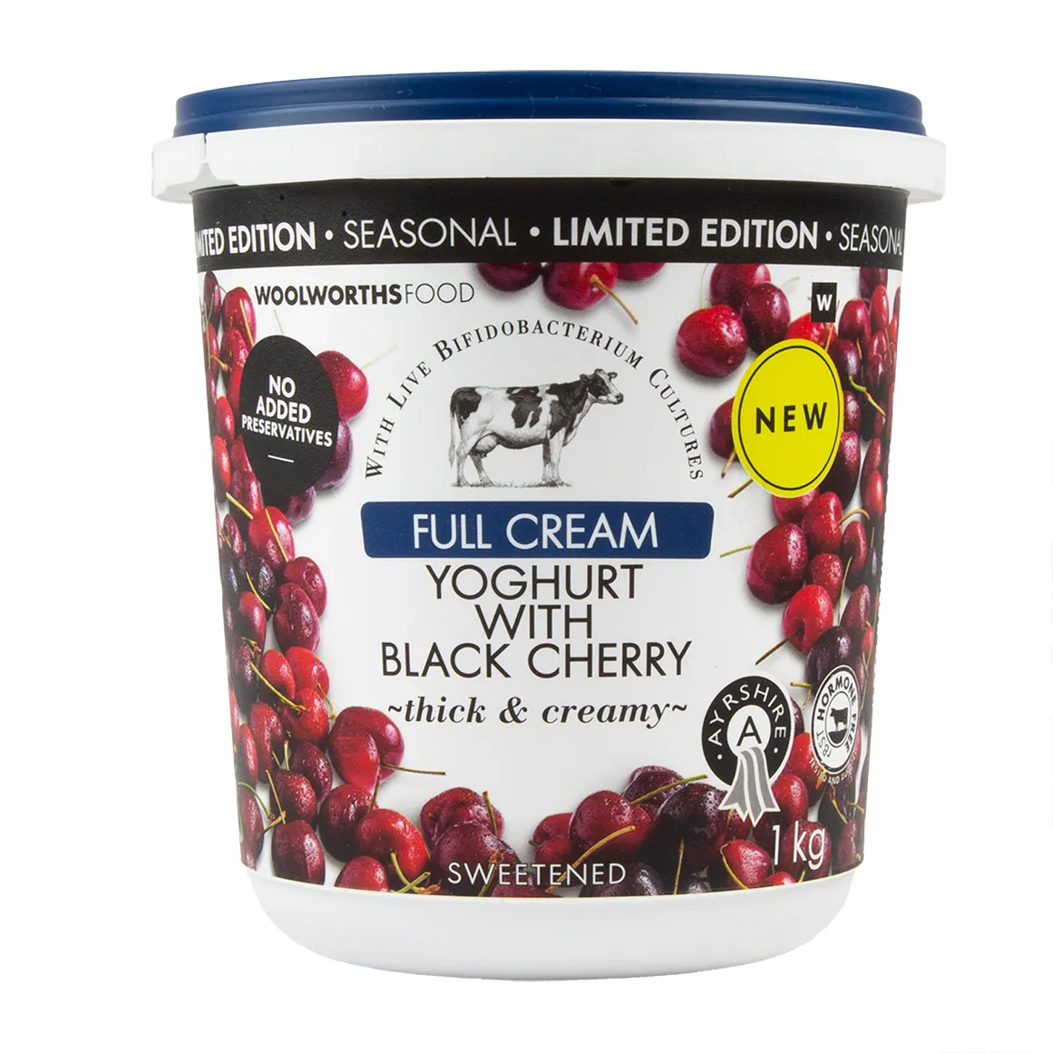 Full Cream Ayrshire Yoghurt with Black Cherry 1 kg