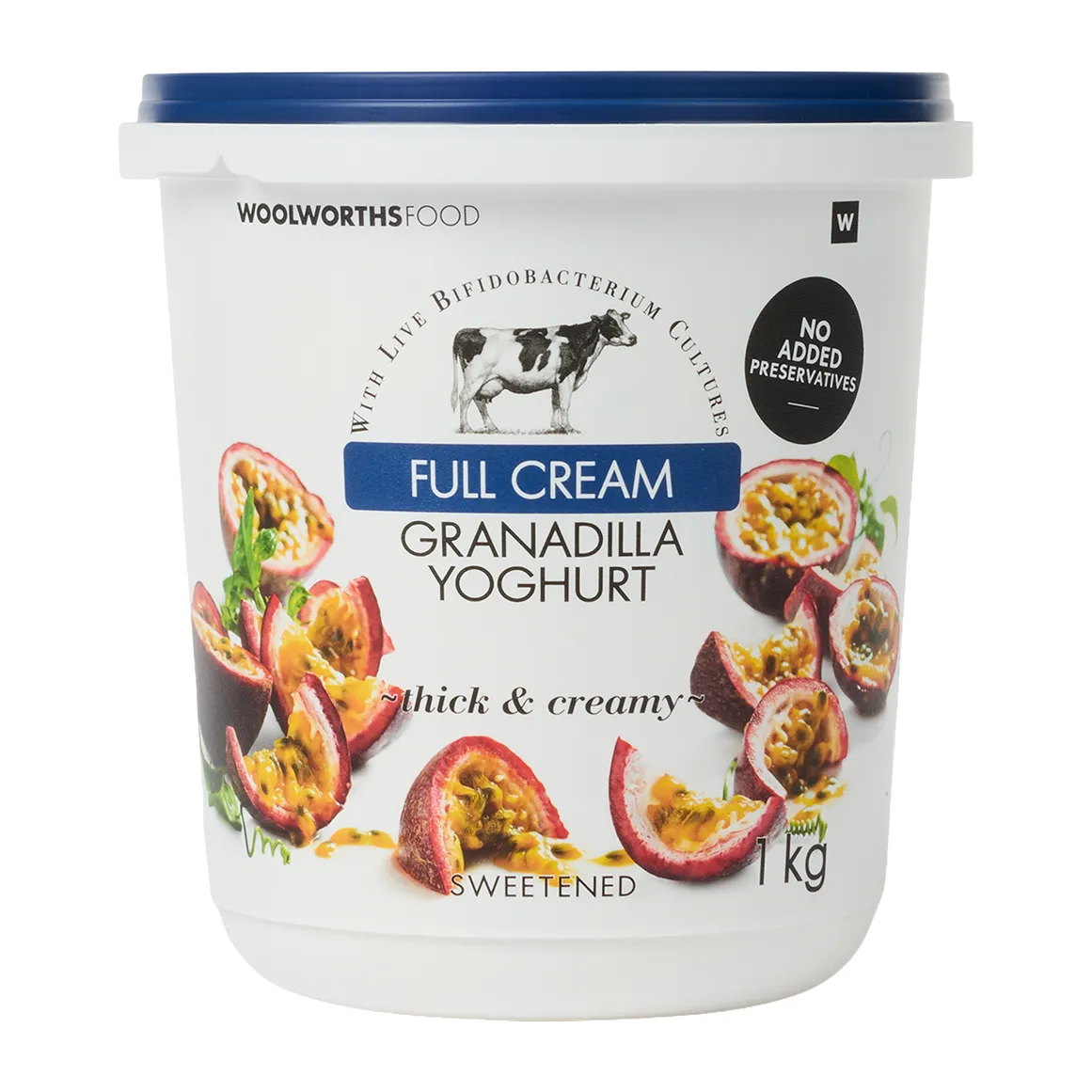 Full Cream Granadilla Yoghurt 1 kg