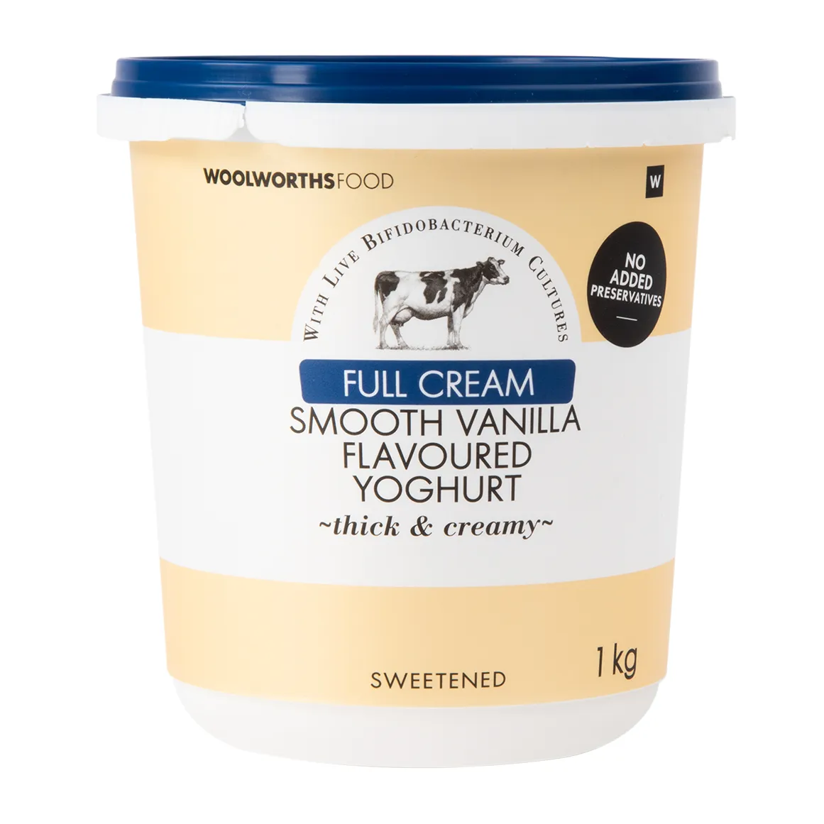 Full Cream Smooth Vanilla Flavoured Yoghurt 1 kg