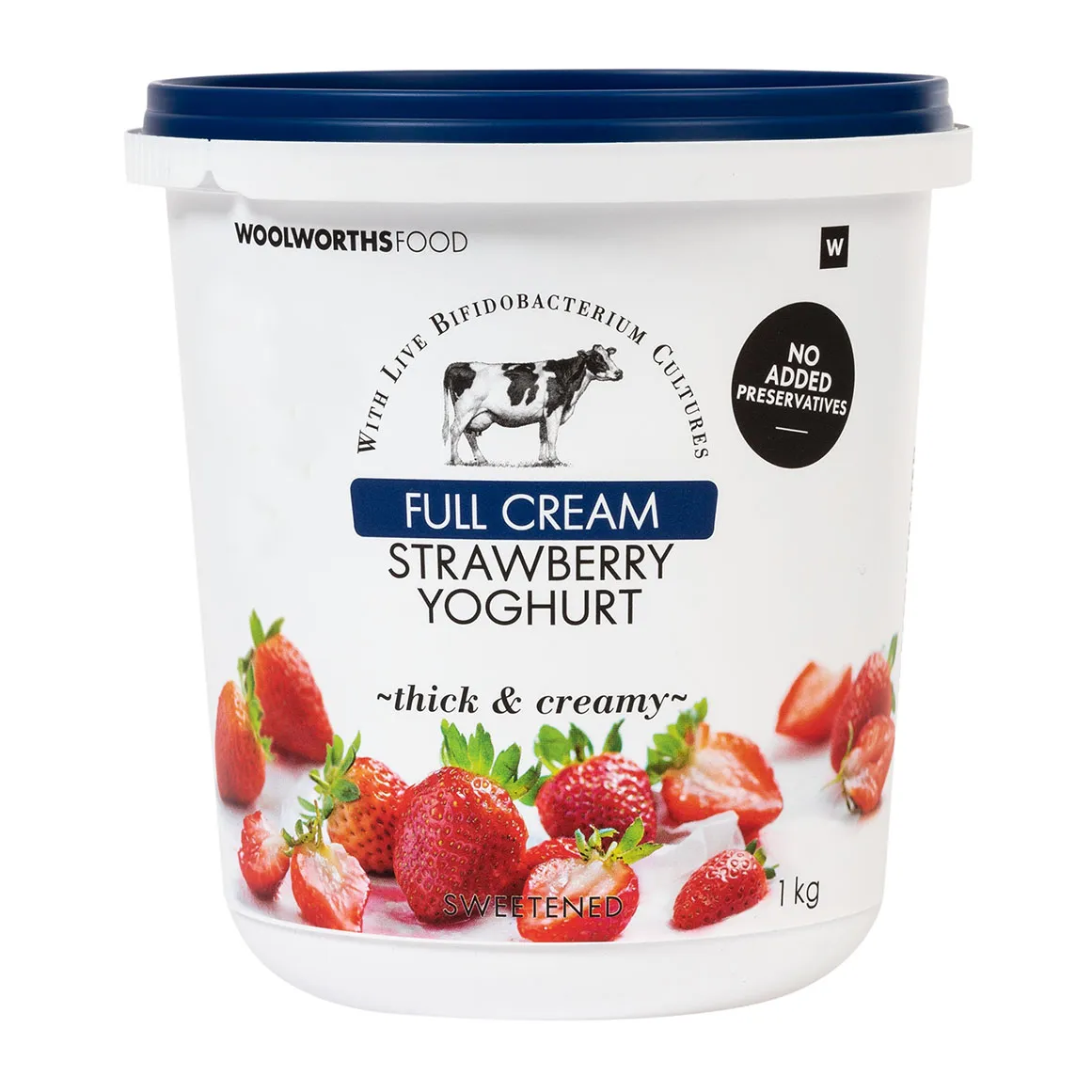 Full Cream Strawberry Yoghurt 1 kg