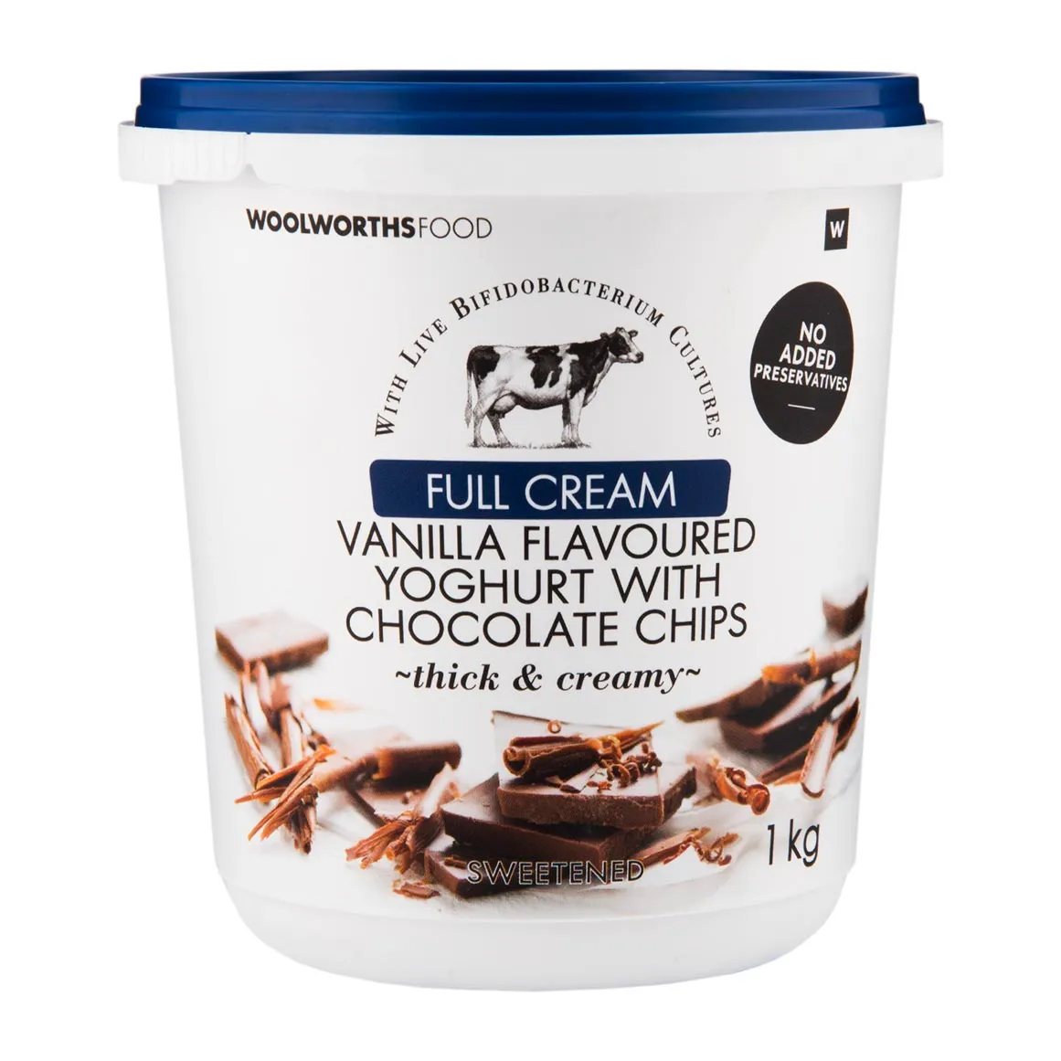 Full Cream Vanilla Yoghurt with Chocolate Chips 1 kg