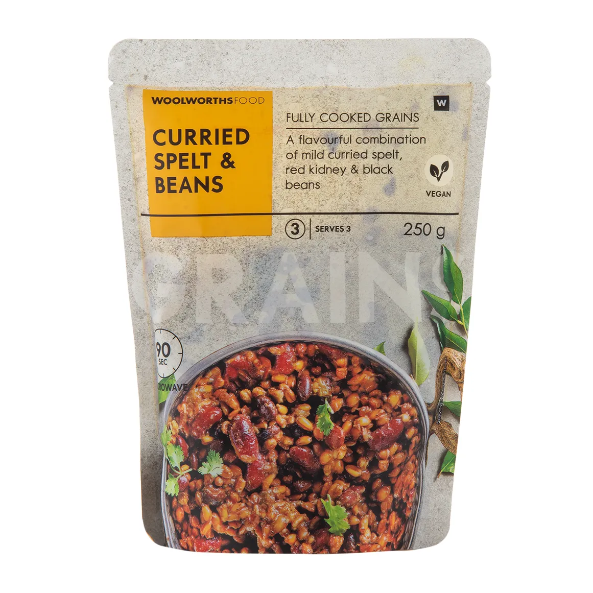 Fully Cooked Curried Spelt and Beans 250 g