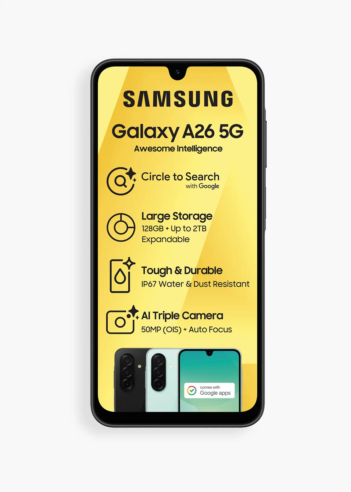 Galaxy A26 128GB 5G Dual Sim - BLACK