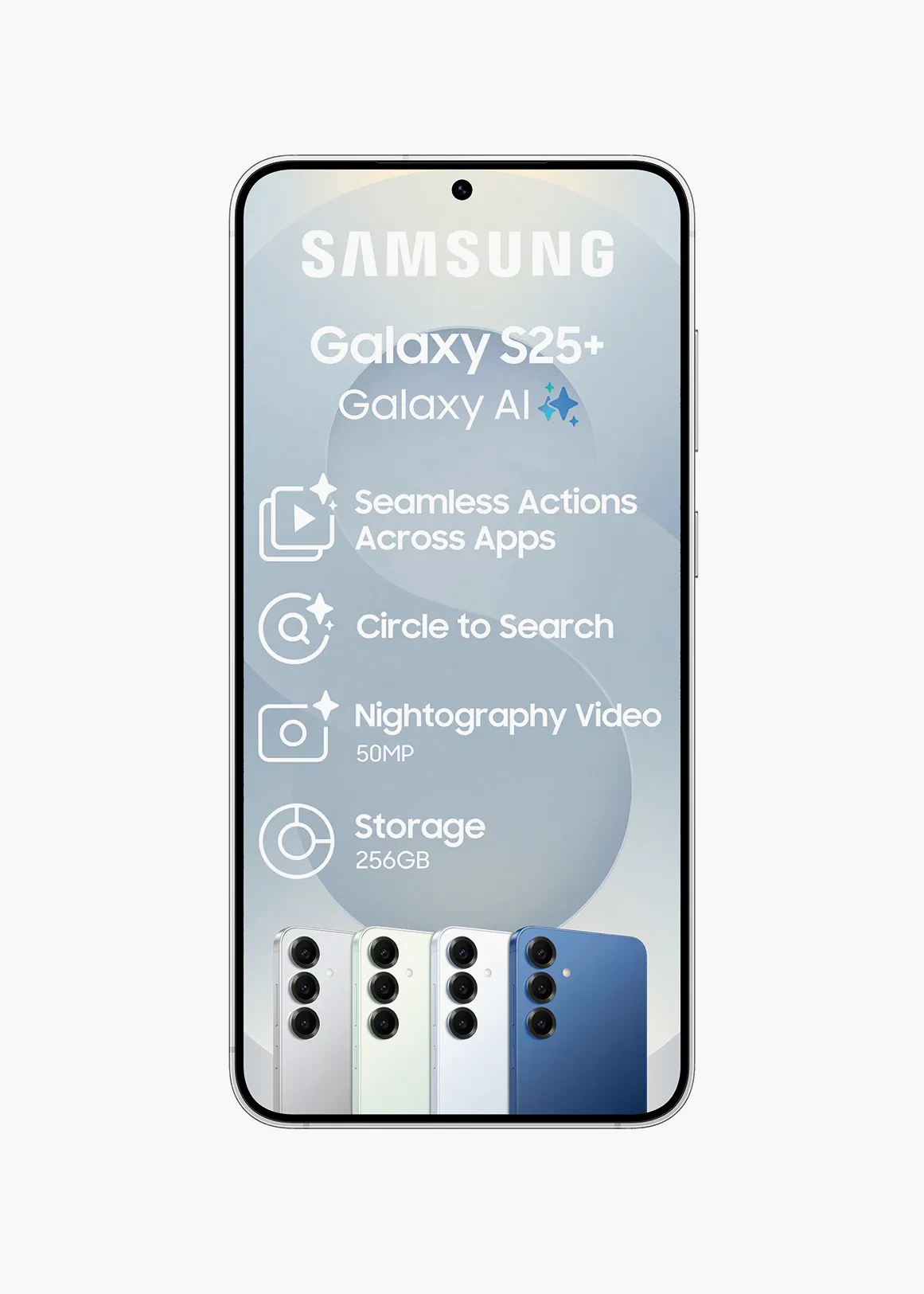 Galaxy S25 256GB Plus - SILVER SHADOW