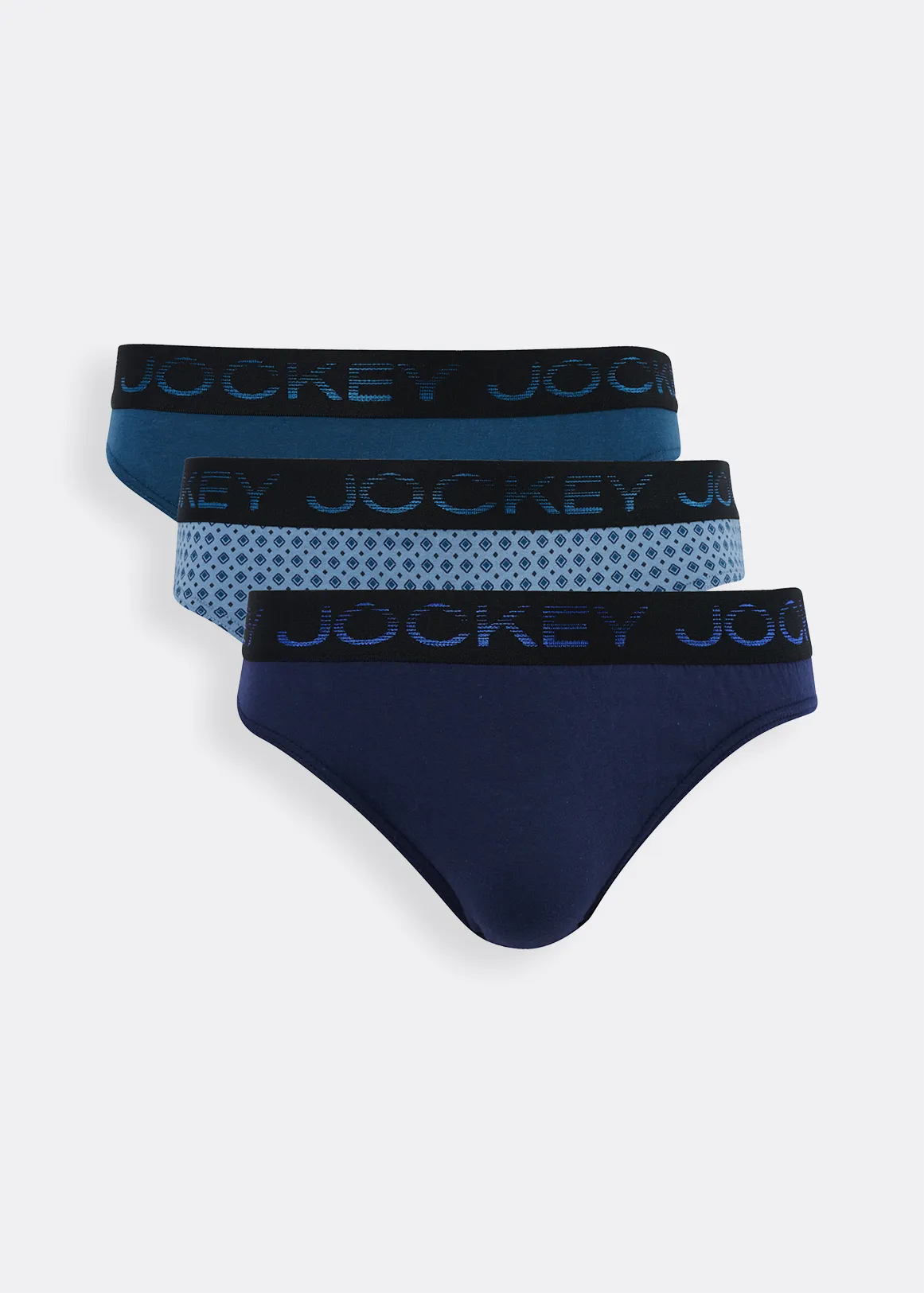 Geometric Classic Cotton Skants 3 Pack - X TEAL