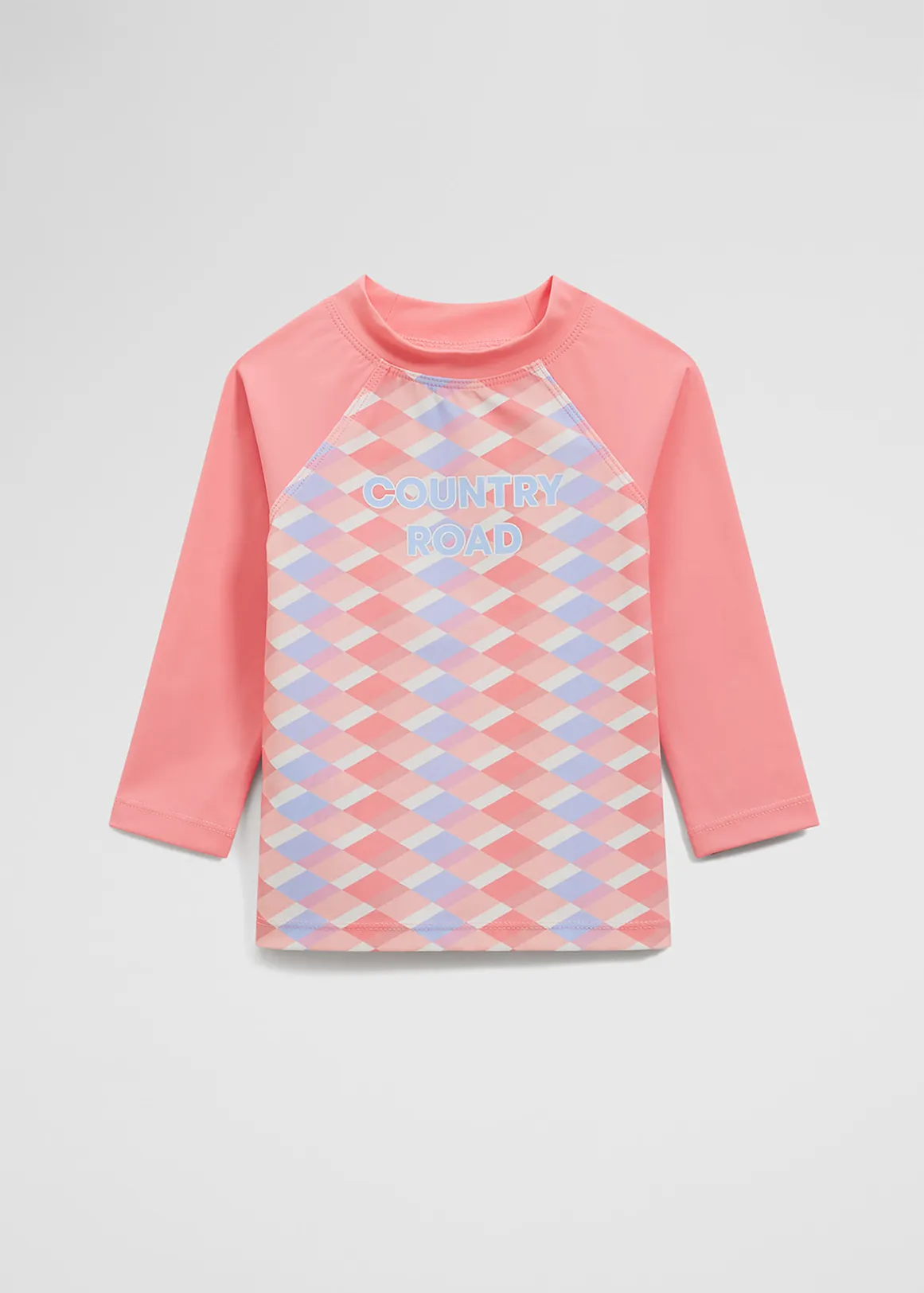 Geometric Print Rash Vest - MULTICOLOUR