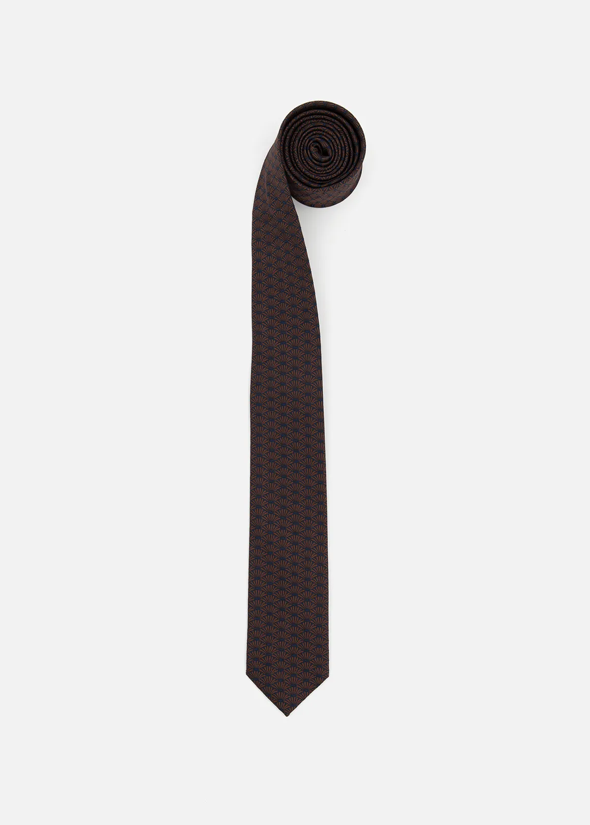 Geometric Slim Tie - X RUST
