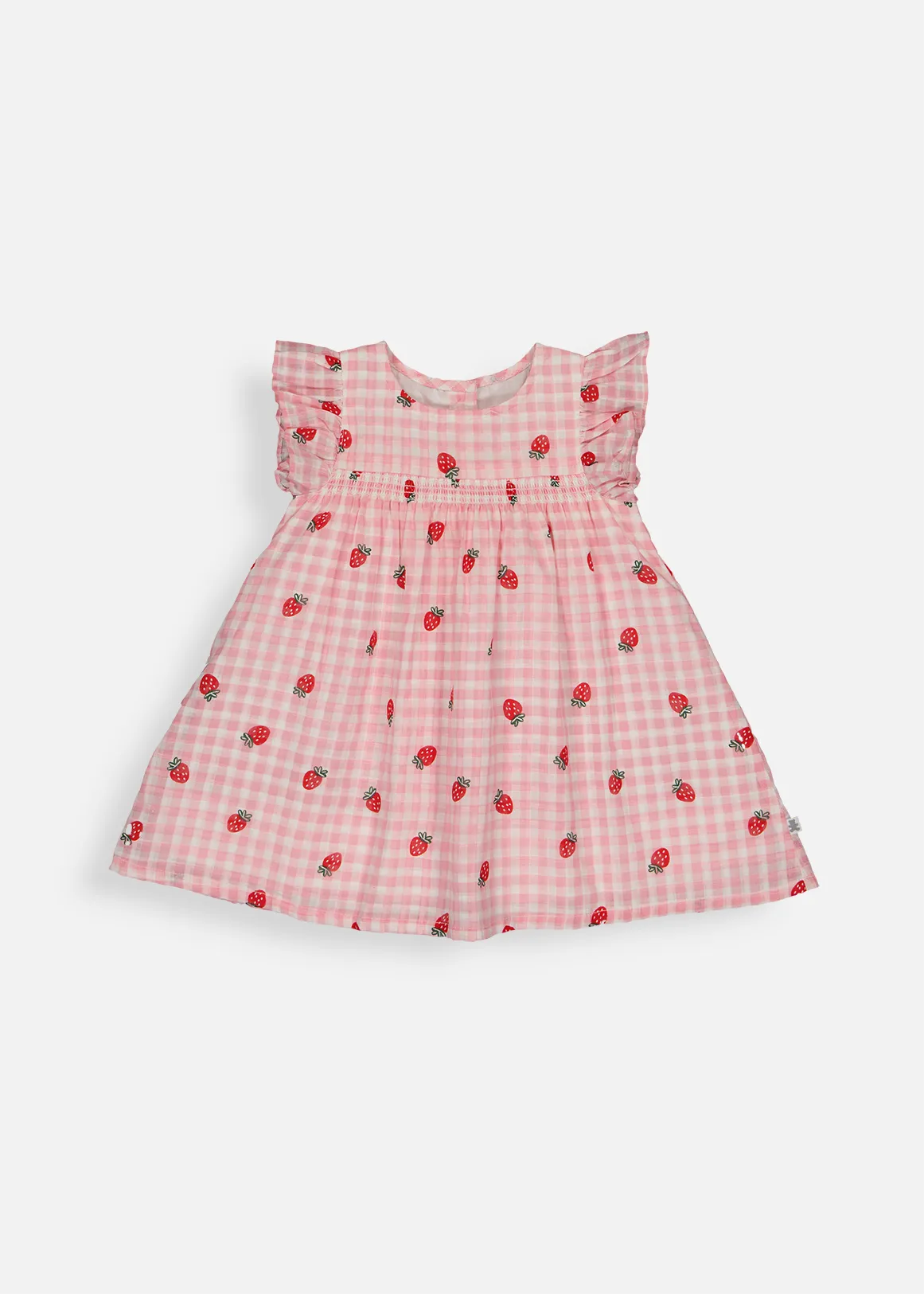 Gingham Cotton Dress - X PINK