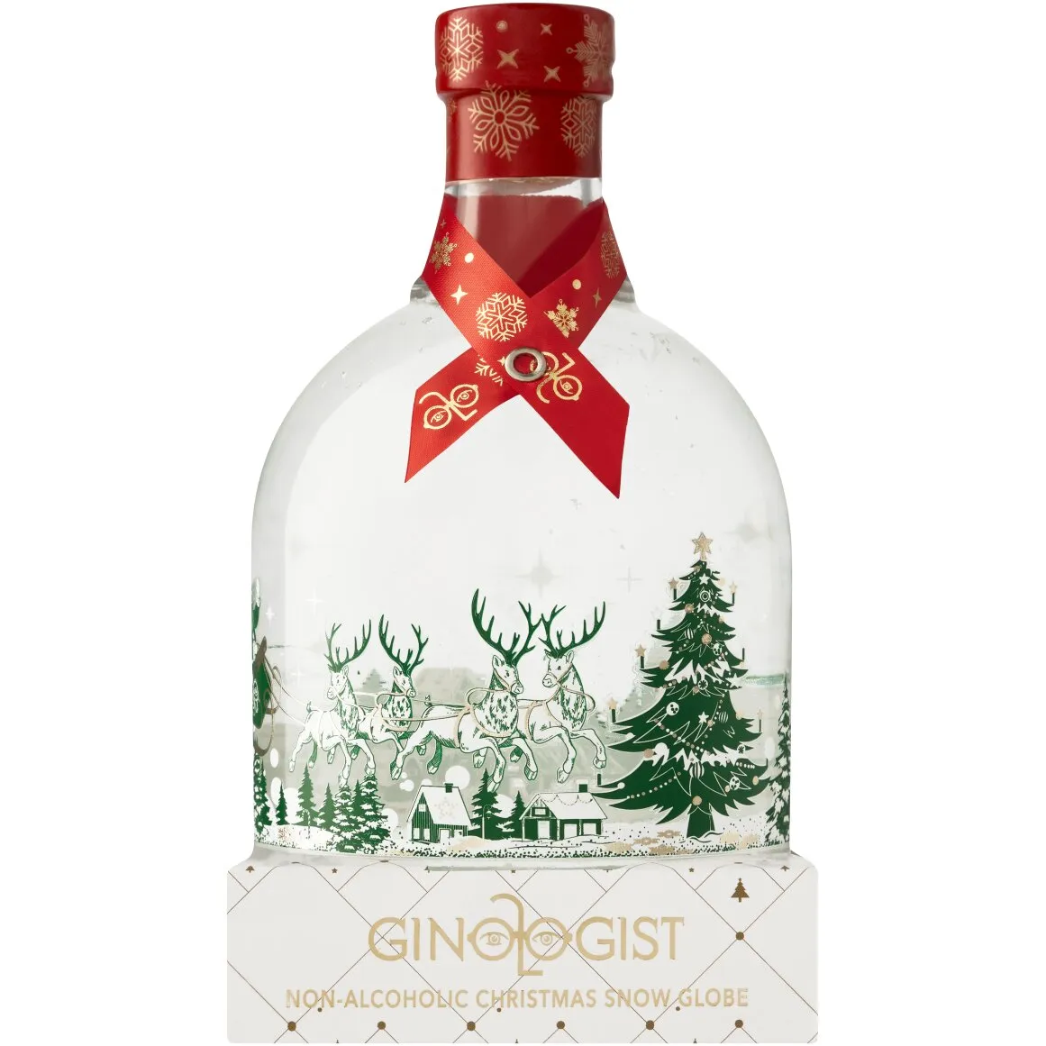 Ginologist Christmas Design Non-Alcoholic Gin in Snow Globe 750 ml
