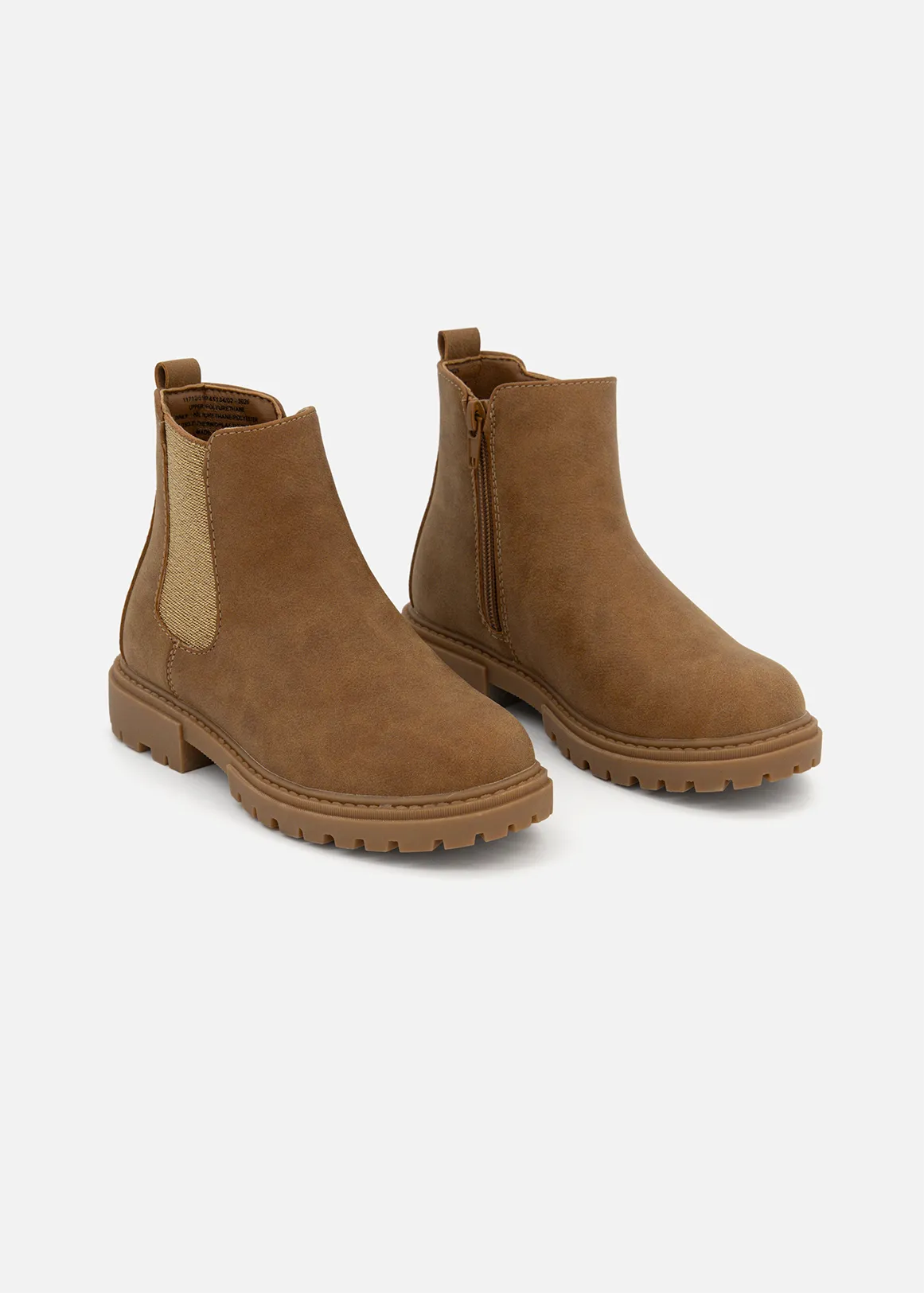 Glitter Chelsea Boots Size 12-6) Older Girl - TAN