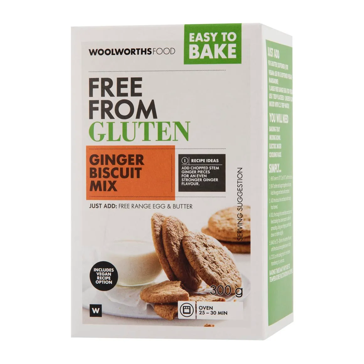 Gluten Free Ginger Biscuit Mix 300 g - Free From Gluten