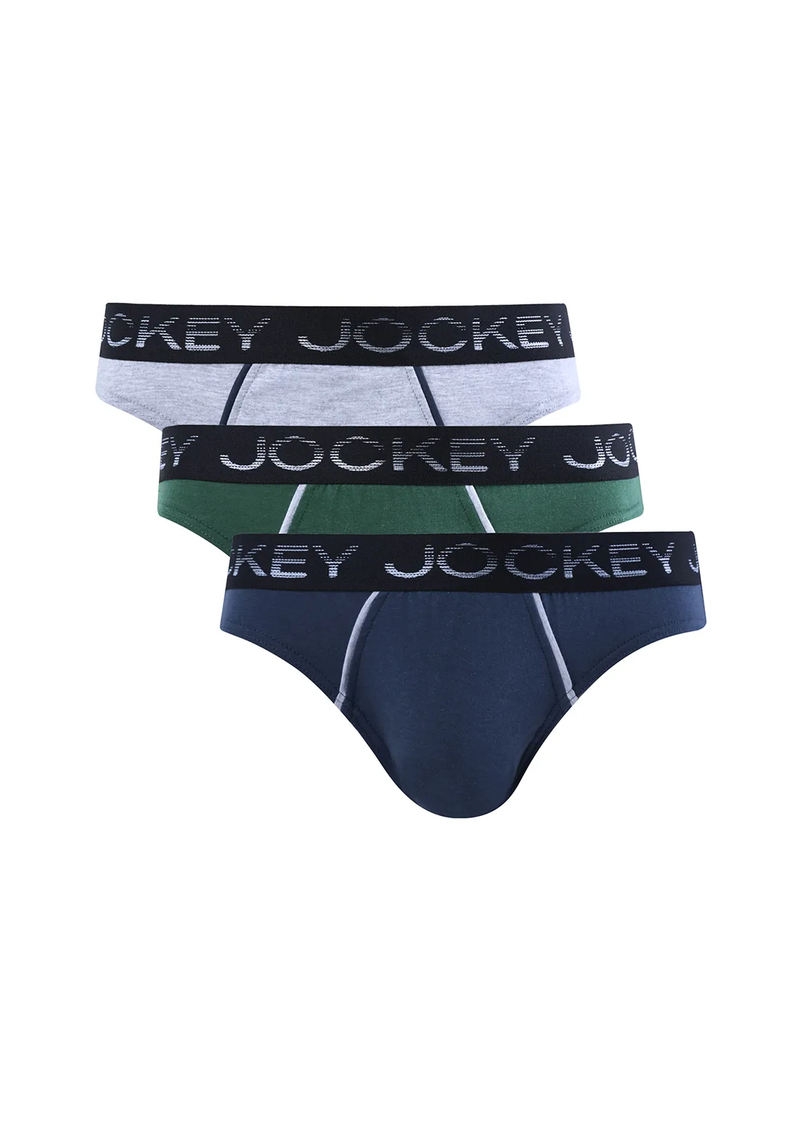 Graded Piped Briefs 3 Pack - X GREEN