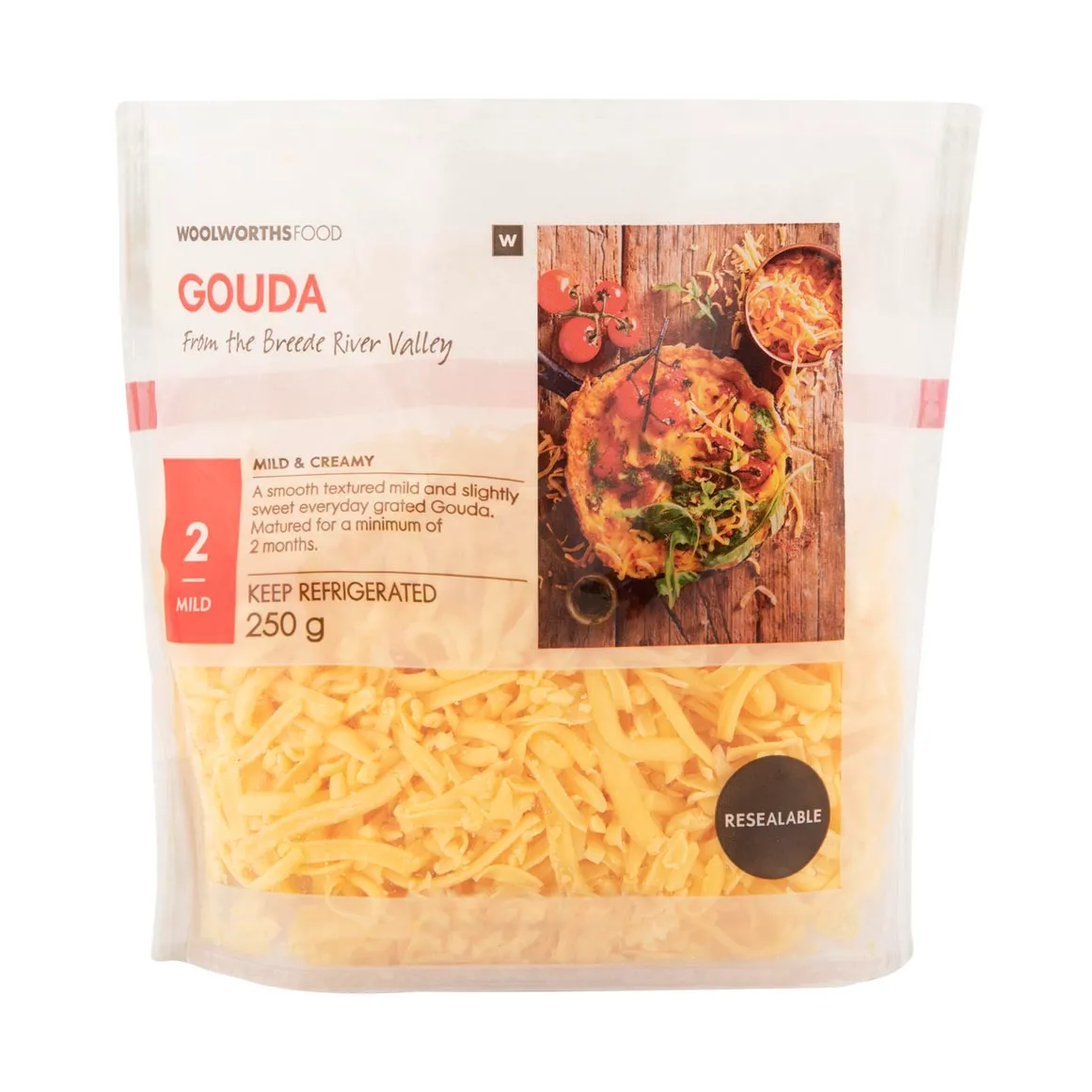 Grated Gouda Cheese 250 g